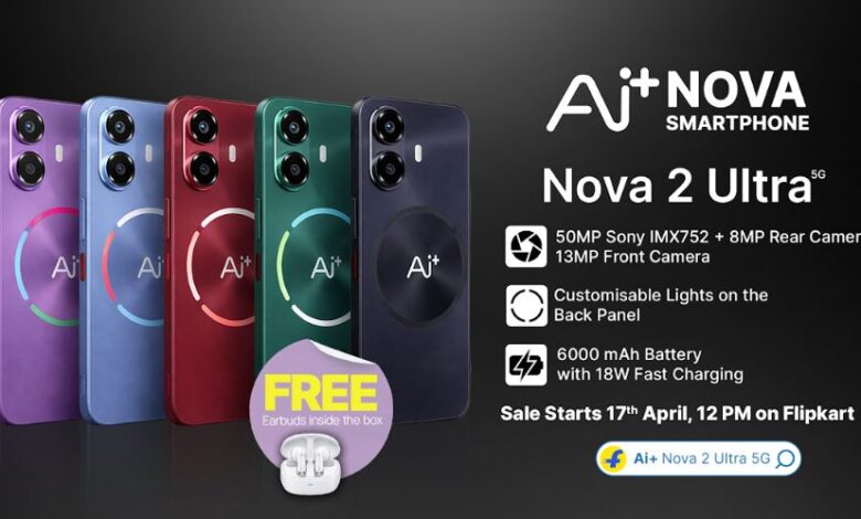 Ai+ Smartphone Nova 2 Ultra's Day 1 Sale to Begin on April 17, 2026, 12:00 Noon Onward