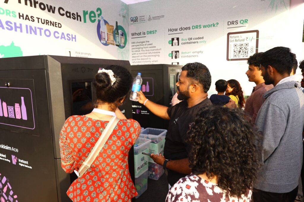 DRS Experience Zone at Goa Cashew Fest with Live Smart Collection Demonstrations offered People a Look into how DRS will Function