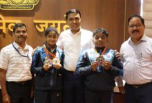 Ethan A Sebastian and Ahd H Mulla were felicitated at the World Kickboxing Championship held in Spain