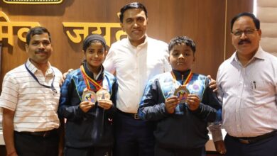 Ethan A Sebastian and Ahd H Mulla were felicitated at the World Kickboxing Championship held in Spain