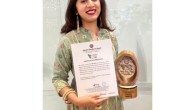 Nida Sayed conferred Green Journalist Award at Biodiversity Day Celebration