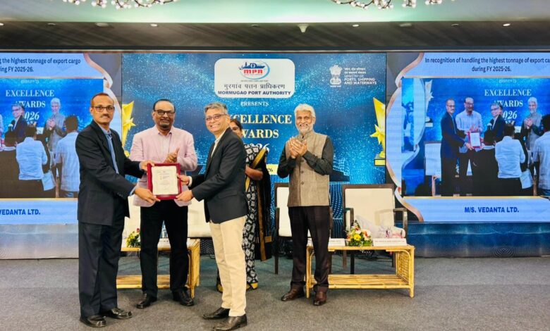Vedanta Iron and Steel Limited Recognised by MPA for Highest Export Cargo Handling