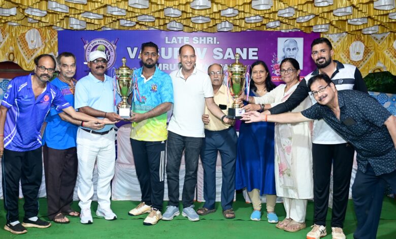 Late Shri Vasudev Sane Smruti Chashak Double Wicket Cricket Tournament Concludes Successfully