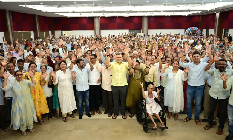 Hon’ble minister for Tourism and Porvorim MLA Shri Rohan A. Khaunte celebrates World Senior Citizens Day with Focus on Health, Security and Dignity of the Elderly in Porvorim Constituency