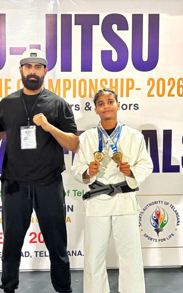 GOA’S ERICA DE SEQUEIRA CREATES A GOLDEN SWEEP AT SOUTH ZONE JU-JITSU CHAMPIONSHIP
