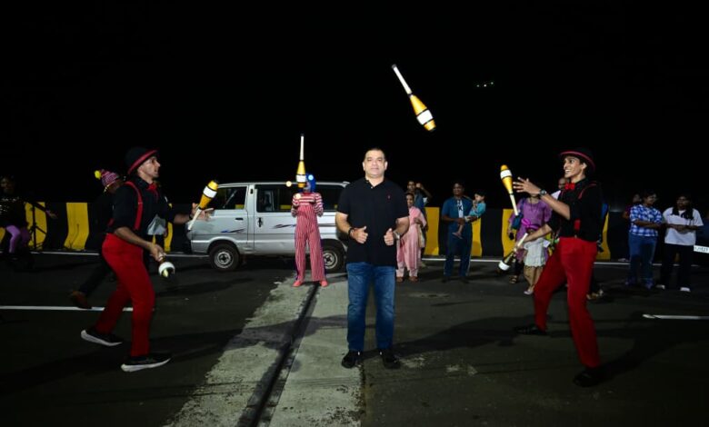 Porvorkars Join Hon’ble Tourism Minister & Porvorim MLA Shri Rohan A. Khaunte On New Flyover For Spectacular Goa Street Fest