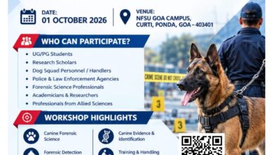 One-Day Canine Forensics Workshop to be Held at NFSU Goa Campus