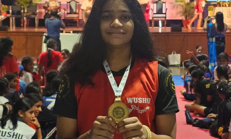 Erica De Sequeira Wins Gold in 52kg Category at ASMITA Khelo India Wushu City League 2026