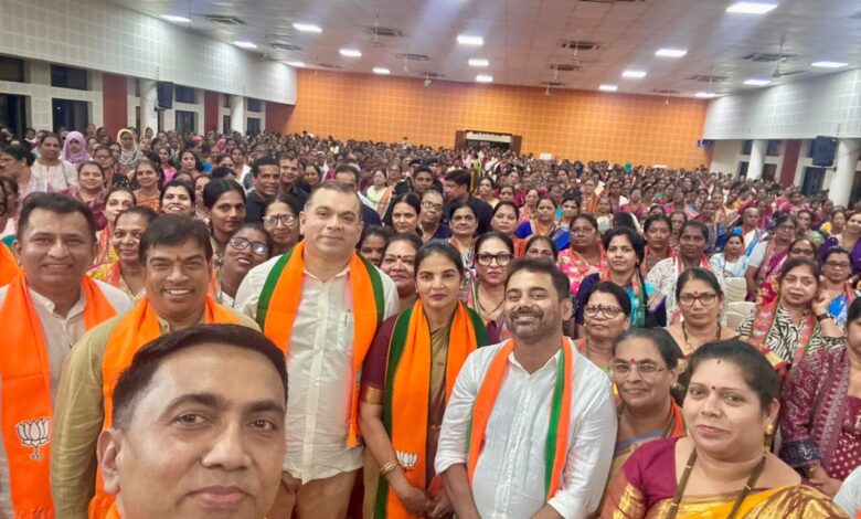Tourism Minister & Porvorim MLA Shri Rohan A. Khaunte Leads Seva Sankalp Abhiyan Celebrating Nari Shakti and Highlighting Benefits of Government Welfare Schemes