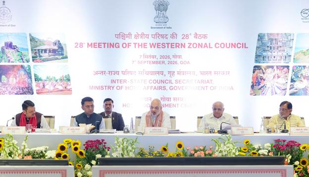 Union Home Minister and Minister of Cooperation Shri Amit Shah chairs the 28th meeting of the Western Zonal Council in Panaji, Goa