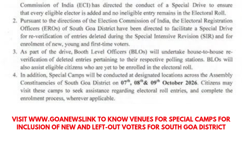 Special Camps for Inclusion of New and Left-Out Voters
