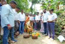 Foundation Works Launched for Bandhara at Mhalsekharwada and Ganesh Visarjan Platform Improvement at Ranewada