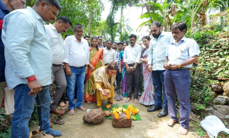 Foundation Works Launched for Bandhara at Mhalsekharwada and Ganesh Visarjan Platform Improvement at Ranewada