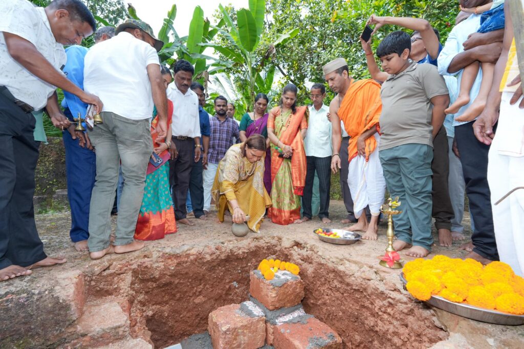 Foundation Ceremonies Held for Gutter Repairs at Ranewada and Reconstruction of Dhond Shed Near Talkameshwar Temple