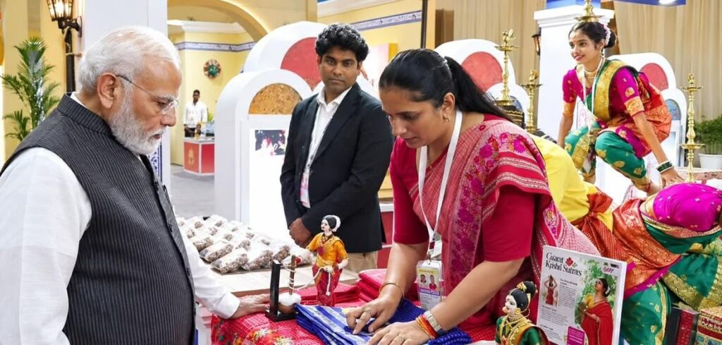 Goa Showcases Cultural Heritage at Bharat Parv 2026; Traditional Kunbi Weave Presented to Hon’ble Prime Minister Narendra Modi